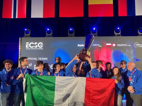 Team Italy winners of ECSC 2025